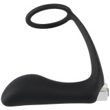 Black Velvets Ring &amp; Plug dop anal vibrator 10.7 cm