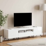 Cumpara ieftin Cabinet TV cu LED BREDA 3 buc. Alb foarte lucios Lemn prelucrat