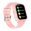 Ceas Smartwatch copii 4G, Slot Cartela SIM, WhatsApp, GPS, Wi-Fi, Camera, Mod Spion, Buton SOS, Apel Video, Mesaj Vocal, GITECH® G39, Roz