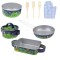 Set de gatit pentru copii cu vase din metal 9 piese