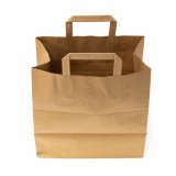 Sacosa din hartie kraft natur, 26x17x27cm