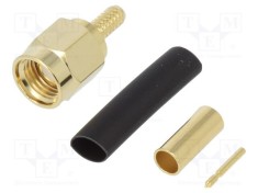 Conector SMA mufa tata drept 50? lipire/crimpat Amphenol RF foto