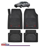 Covorașe Auto TeamCar&reg; Tip Tăviță Compatibile Ford Focus Mk2 (2005&ndash;2011) - Sedan, Cauciuc