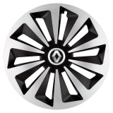 Set 4 capace roti Fox Gri-Negru R17 pentru gama auto Renault, Autohelix MSA