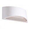Lampă De Perete Vixen Albă Ceramică 1 Bec Semicircular Modern De Interior