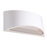 Lampă De Perete Vixen Albă Ceramică 1 Bec Semicircular Modern De Interior
