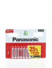 Set 10 baterii AAA R3, Panasonic foto