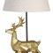 Lampa de masa cu un cerb auriu CW631