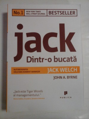 JACK DINTR-O BUCATA - JACK WELCH, JOHN A. BYRNE foto