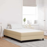 VidaXL Saltea arcuri gri/verde deschis medie 120x200x20cm textil