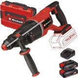 Einhell TP-HD 18/26 D Li BL PXC + Twinpack CB + 4514095 - Rotopercutor SDS-Plus 2.6 J valiza speciala + Set 2 acumulatori si incarcator Li-Ion 18 V 2.