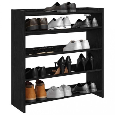 Pantofar, negru, 80x25x81 cm, lemn prelucrat foto