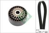 Set Curea Transmisie cu Caneluri INA 529 0100 10 Dacia Logan Sandero Renault Clio Kangoo Nissan Kubistar Fiat Peugeot Twingo Tempra