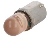 Lampă LED portocalie 24V BA9S