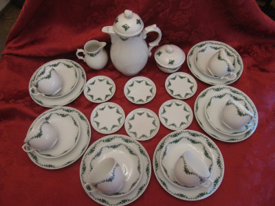 SET / SERVICIU PORTELAN FURSTENBERG GERMANIA SET CAFEA TORT SUPORTI PAHARE 27BUC foto