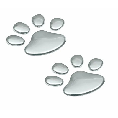 Autocolant 3D crom Bear paw Garage AutoRide foto
