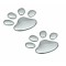Autocolant 3D crom Bear paw Garage AutoRide