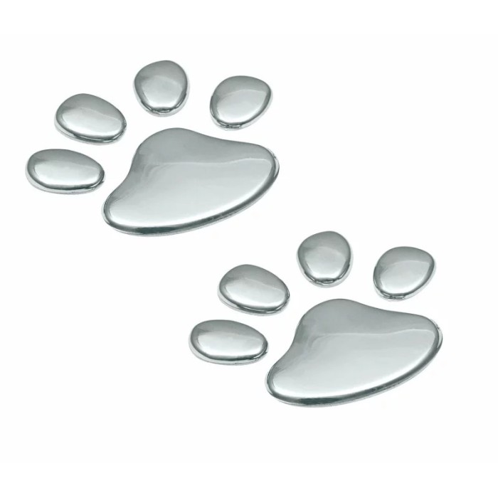 Autocolant 3D crom Bear paw Garage AutoRide