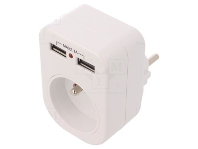 Conector Alimentare AC Splitter 250V 10A foto