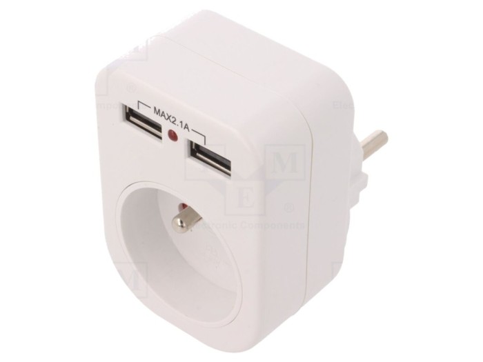 Conector Alimentare AC Splitter 250V 10A
