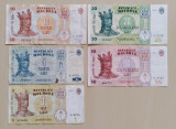 Bancnote Moldova - 1leu (2009) - 5, 10, 20, 50 lei (2015)