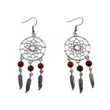 Cumpara ieftin Cercei candelabru Dreamcatcher cu coral poros natural, Glambazaar