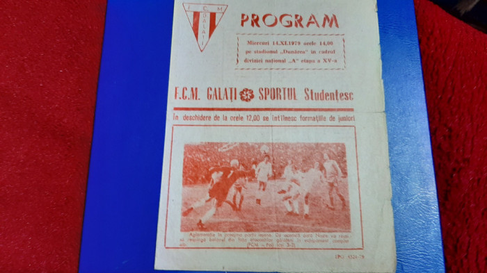 program FCM Galati - Sportul Stud.