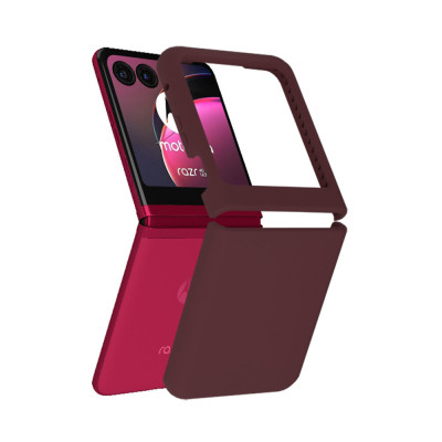 Husa pentru Motorola Razr 40 Ultra, Techsuit Soft Edge Silicone, Plum Violet foto