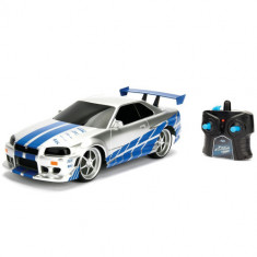 Masina Jada Toys Fast and Furious Nissan Skyline GTR cu Telecomanda 1:16 foto