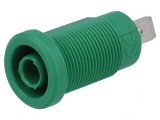 Soclu banană 4mm verde 36A cu izolaţie