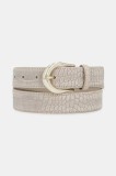 BOSS curea de piele culoarea bej, 50548505
