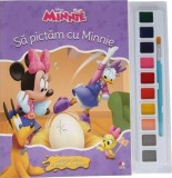 Disney. Minniea. Sa pictam cu Minnie. Carte de colorat cu pensula si acuarele - Litera