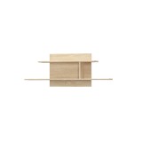 Cumpara ieftin Etajera mdf stejar sonoma Teyo 120x23x45.5 cm