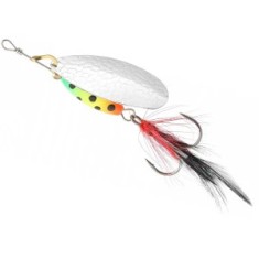 Lingurita Rotativa MIKADO Spinner M-Grub, Silver / Firetiger, Nr.2, 7g foto