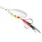 Lingurita Rotativa MIKADO Spinner M-Grub, Silver / Firetiger, Nr.2, 7g