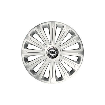 Set 4 capace roti Cu Inel Cromat Trend R16 pentru gama auto Fiat foto