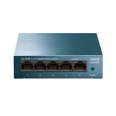 SWITCH TP-LINK 5 porturi Gigabit LiteWave carcasa metalica &amp;quot;LS105G&amp;quot; (timbru verde 2 lei) foto