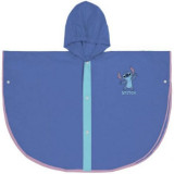 Pelerina de ploaie tip poncho, Stitch, Albastru, 5 - 6 ani, Cerda