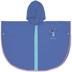 Pelerina de ploaie tip poncho, Stitch, Albastru, 3 - 4 ani