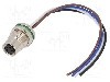 Conector M8, 4 pini, clasa etanseitate IP65, IP67, DEGSON ELECTRONICS - SD-M8A-04P-FF-SF7A10-00A(H)