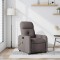 vidaXL Fotoliu de masaj rabatabil, gri taupe, material textil 374213