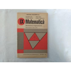 Geometrie si trigonometrie manual clasa a IX-a 1993