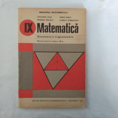 Geometrie si trigonometrie manual clasa a IX-a 1993