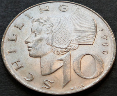Moneda 10 SCHILLING - AUSTRIA, anul 1990 * cod 4210 A foto