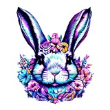 Cumpara ieftin Sticker decorativ, Iepure, Multicolor, 75 cm, 10068ST, Oem