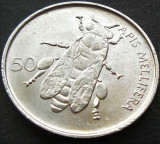 Cumpara ieftin Moneda 50 STOTINOV - SLOVENIA, anul 1995 *cod 545 B = A.UNC, Europa, Aluminiu