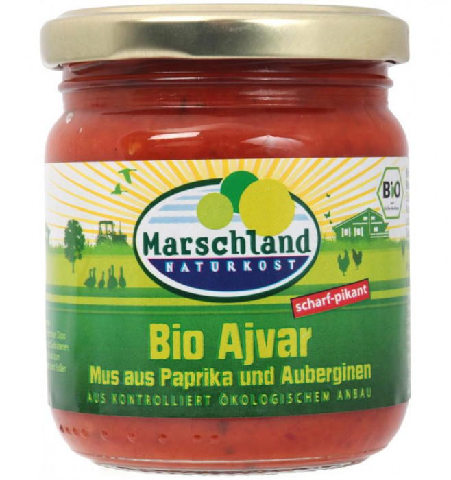 Ajvar Picant Bio 200 grame Marschland Naturkost