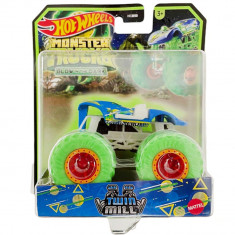 Masinuta Monster Trucks, Hot Wheels, Glow in the Dark, 1:64, Twin Mill, HWC79