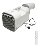 Aparat de aer conditionat portabil 4100 BTU, 420W, 220V cu functie dezumidificare, ventilatie, telecomanda, mod somn, kit instalare inclus Breckner Ge