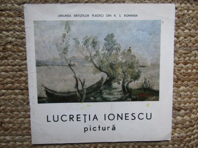 Catalog expozitie Lucretia Ionescu 1987 foto